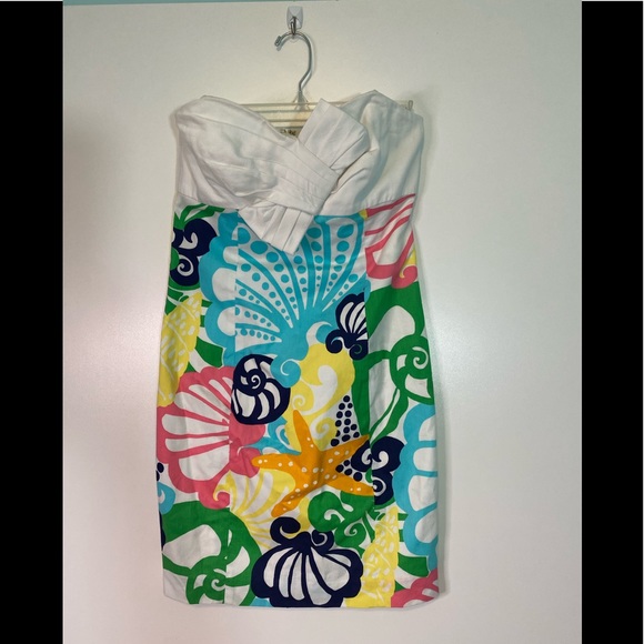 #6 Lilly Pulitzer Keisha Strapless Dress size 2 - Picture 3 of 14